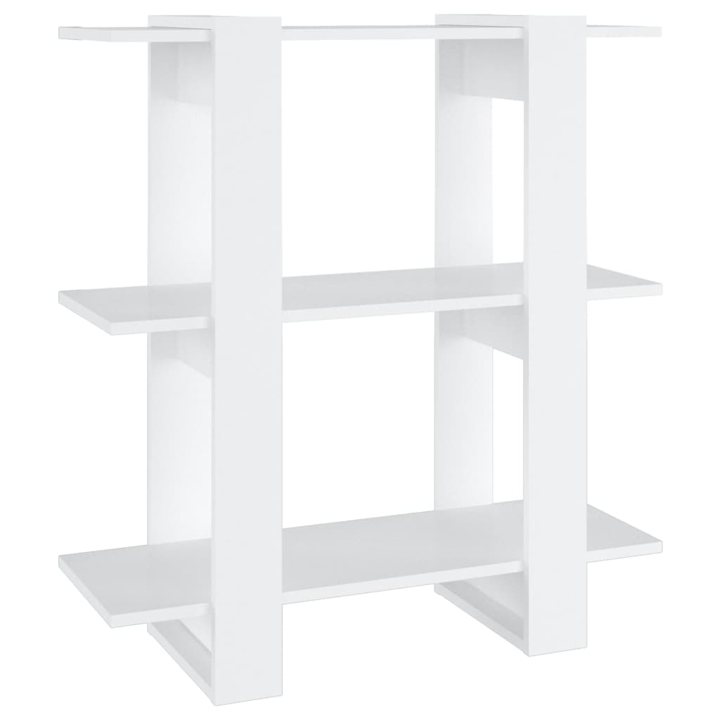 Bookshelf/Room Divider White 80x30x87 cm