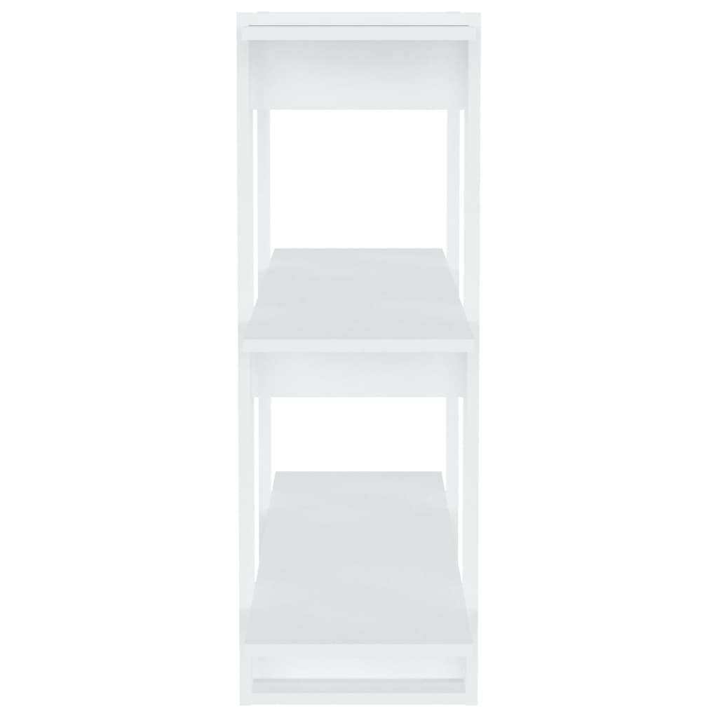 Bookshelf/Room Divider White 80x30x87 cm