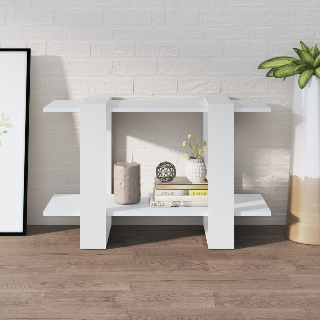 Bookshelf/Room Divider White 80x30x51 cm