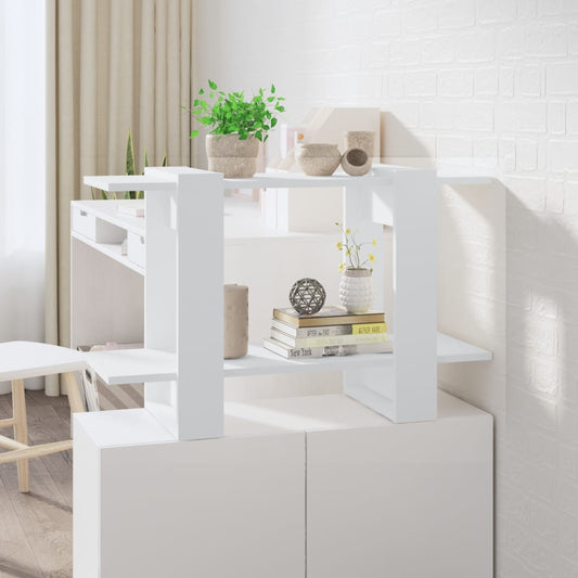 Bookshelf/Room Divider White 80x30x51 cm
