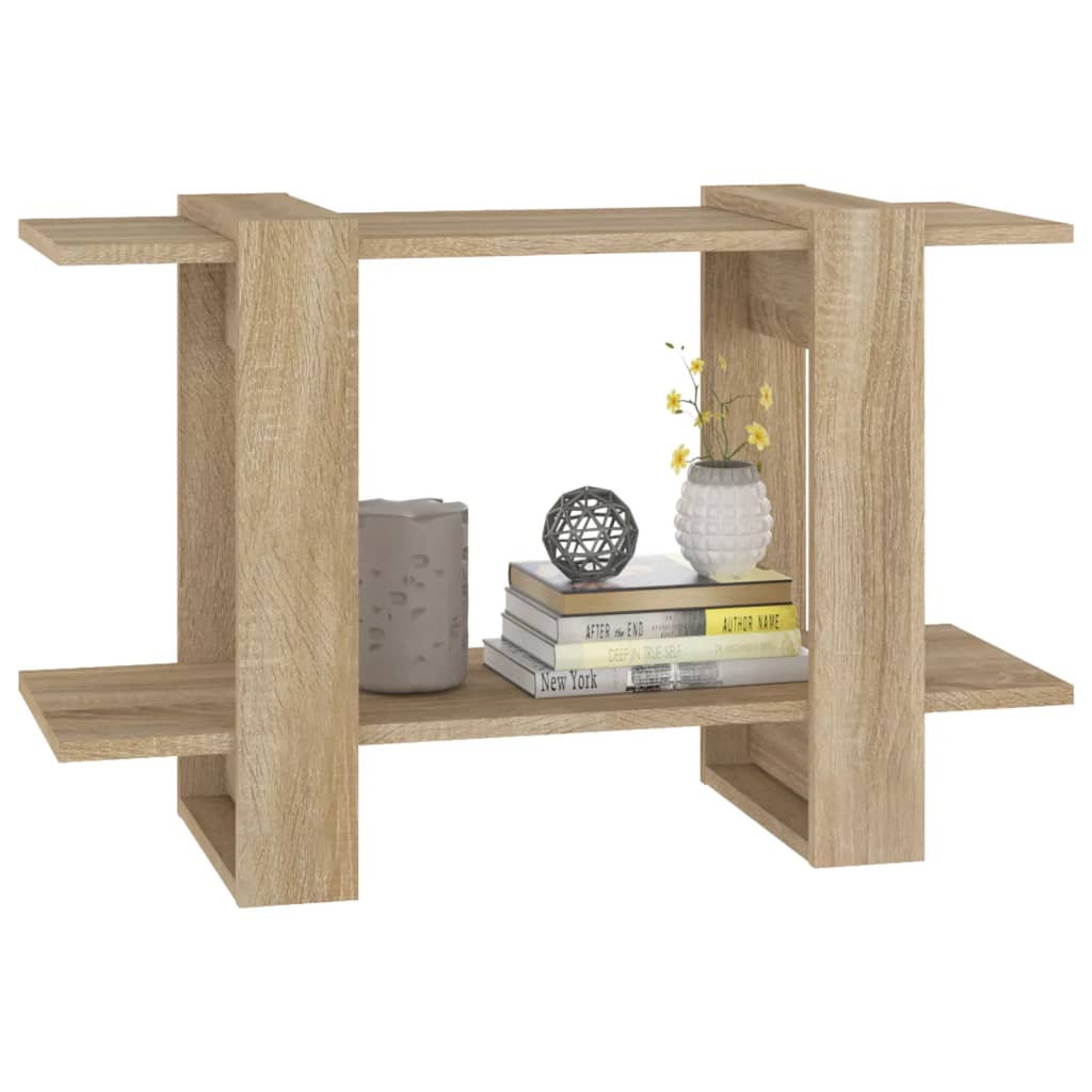 Bibliothèque/séparateur de pièce Chêne Sonoma 80x30x51 cm