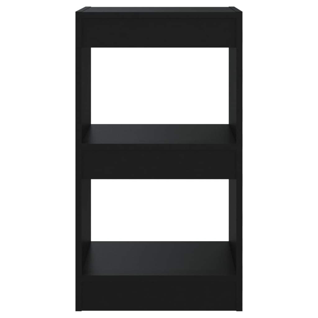 Bookshelf/Room Divider Black 40x30x72 cm