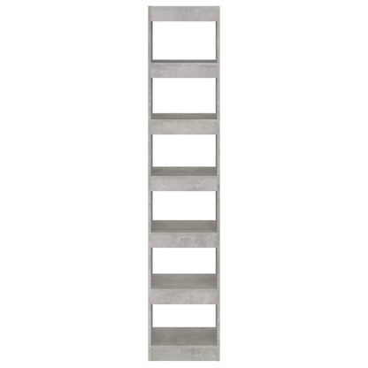 Bücherregal/Raumteiler Betongrau 40x30x198 cm