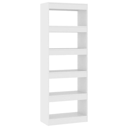 Bücherregal/Raumteiler Weiß 60x30x166 cm Holzwerkstoff