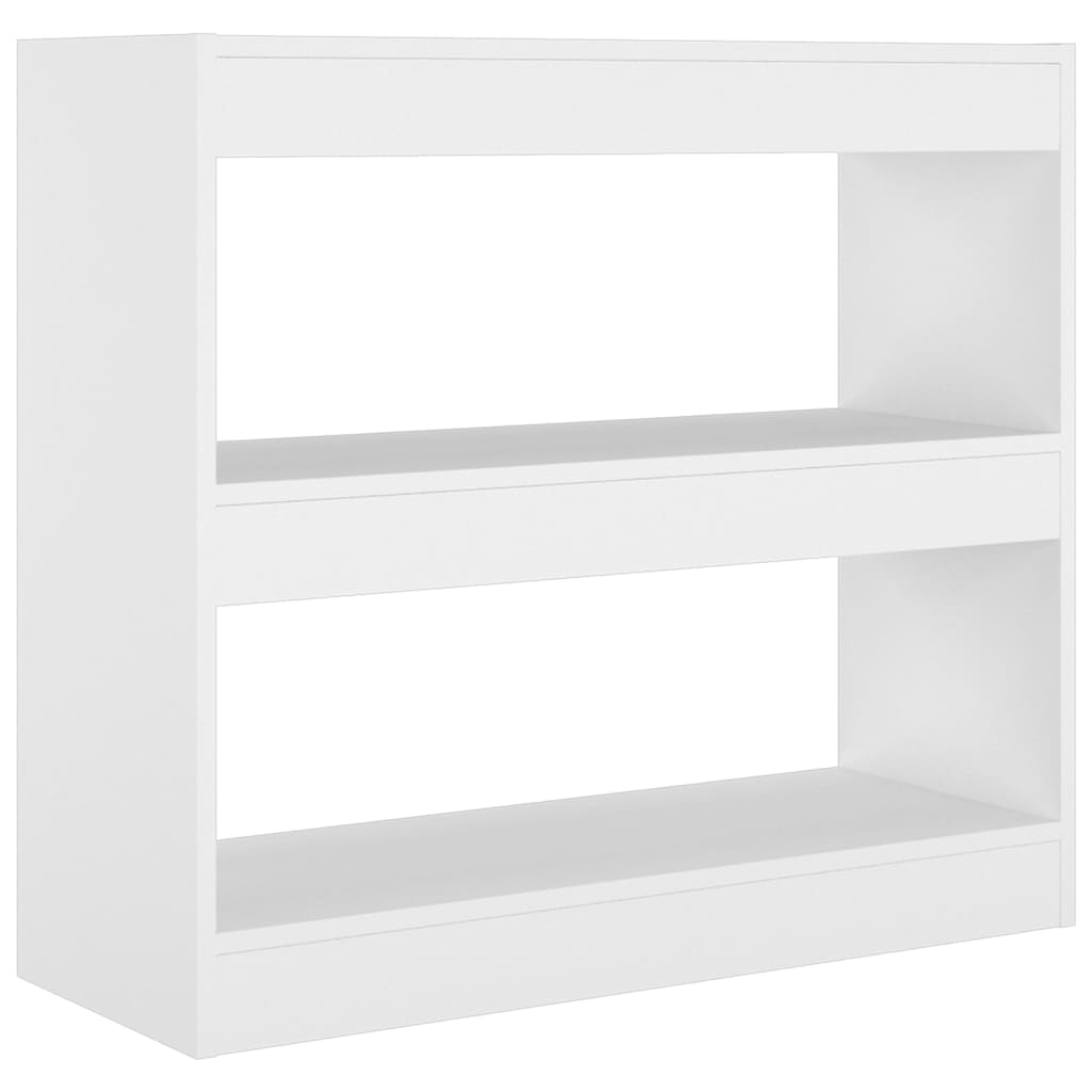 Bookshelf/Room Divider White 80x30x72 cm