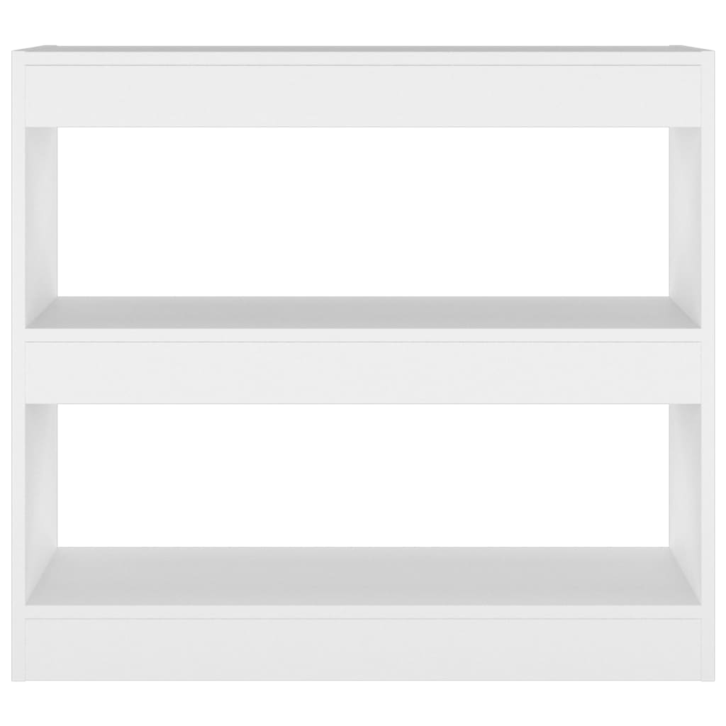 Bookshelf/Room Divider White 80x30x72 cm
