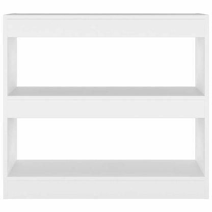 Bücherregal/Raumteiler Weiß 80x30x72 cm