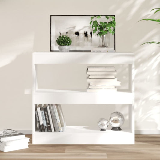 Bookshelf/Room Divider White 80x30x72 cm