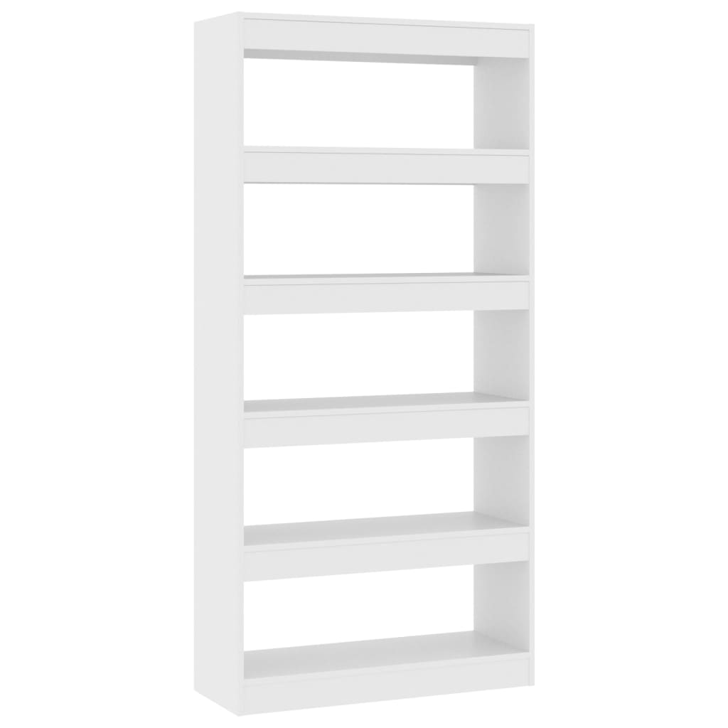 Bookshelf/Room Divider White 80x30x166 cm Wood Material