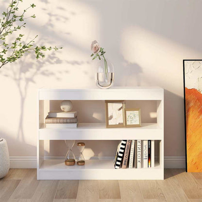 Bücherregal/Raumteiler Weiß 100x30x72 cm