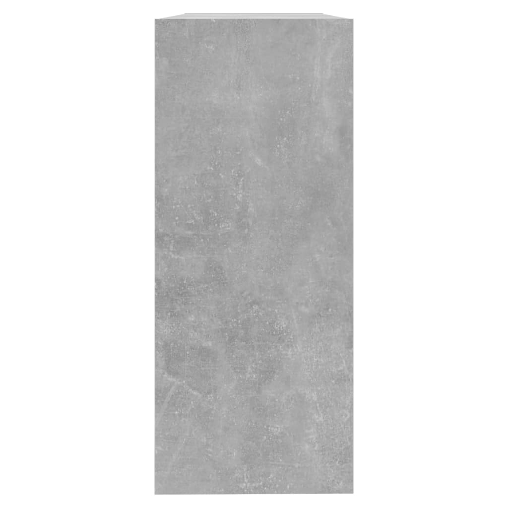 Bibliothèque/séparateur de pièce gris béton 100x30x72 cm