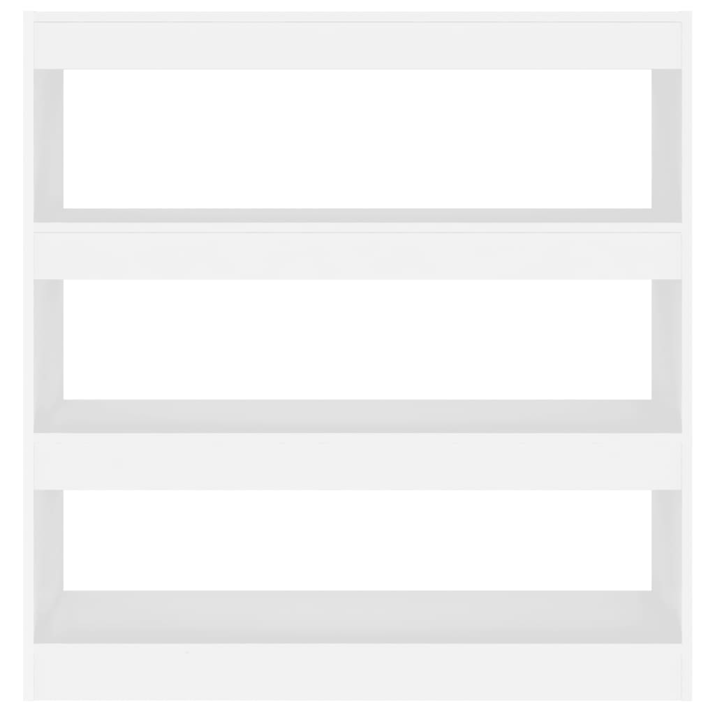 Bibliothèque/séparateur de pièce blanc 100x30x103 cm