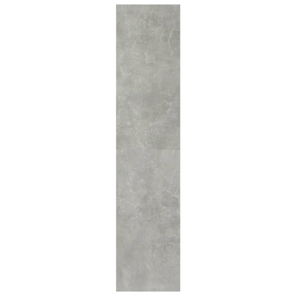 Bibliothèque/séparateur de pièce gris béton 100x30x135 cm