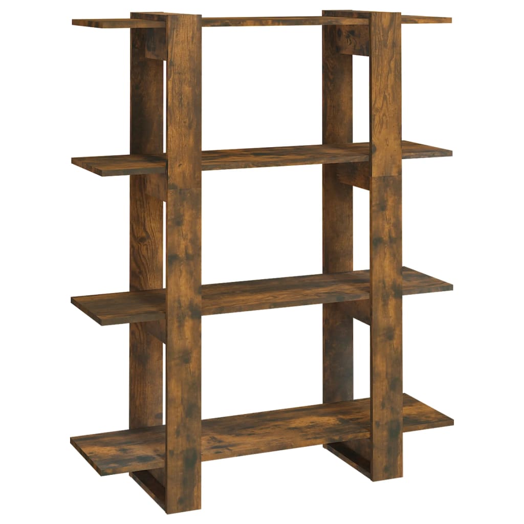 Bookshelf/Room Divider Smoked Oak 100x30x123.5 cm