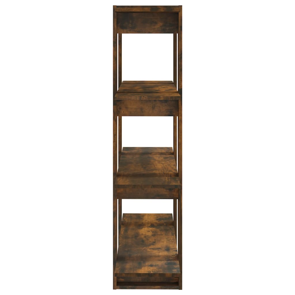 Bookshelf/Room Divider Smoked Oak 100x30x123.5 cm