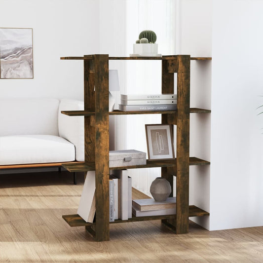 Bookshelf/Room Divider Smoked Oak 100x30x123.5 cm