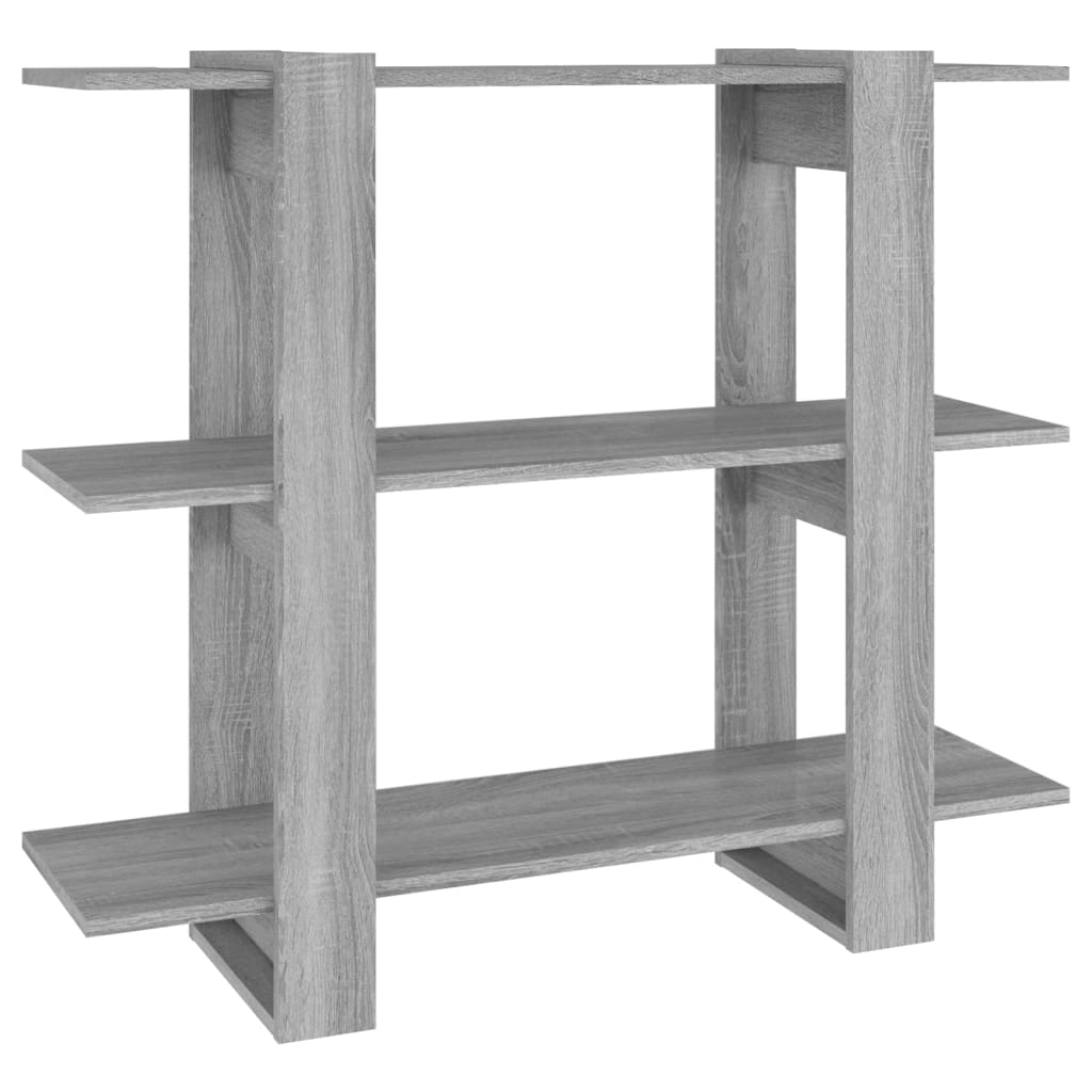 Bibliothèque/séparateur de pièce gris Sonoma 100x30x87 cm