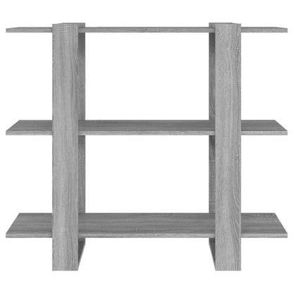 Bücherregal/Raumteiler Grau Sonoma 100x30x87 cm