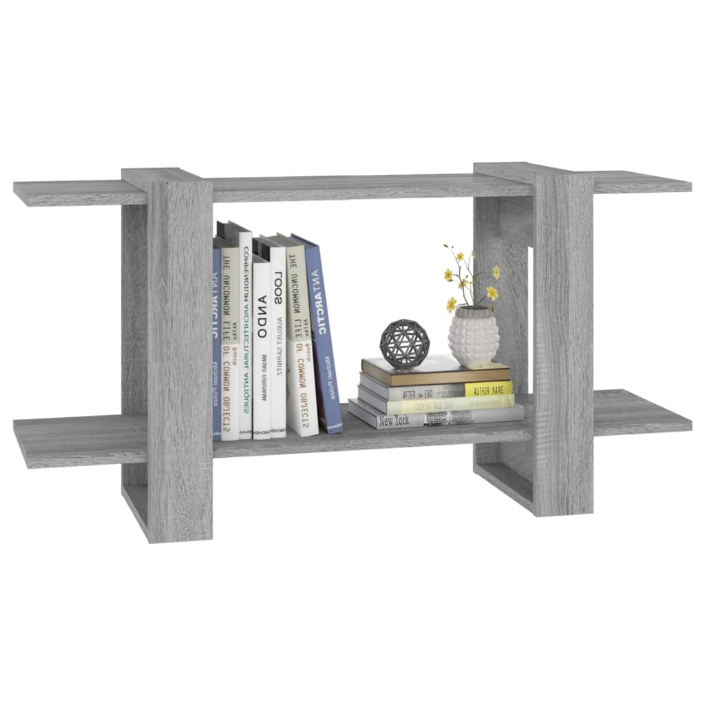 Bookshelf Gray Sonoma 100x30x51 cm Wood Material