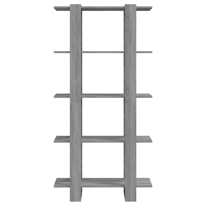 Bücherregal/Raumteiler Grau Sonoma 80x30x160 cm Holzwerkstoff