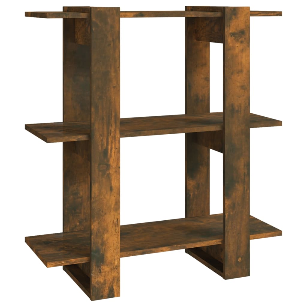 Bookshelf/Room Divider Smoked Oak 80x30x87 cm