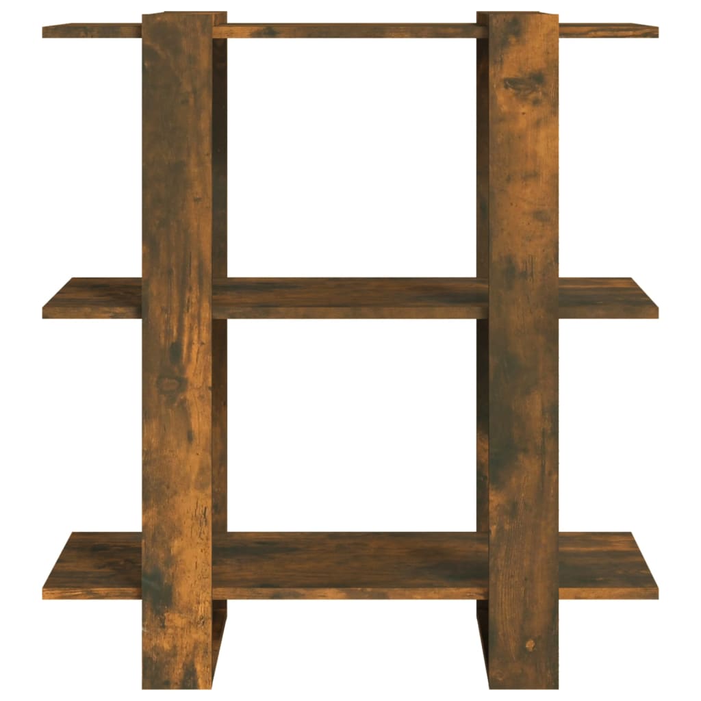Bookshelf/Room Divider Smoked Oak 80x30x87 cm