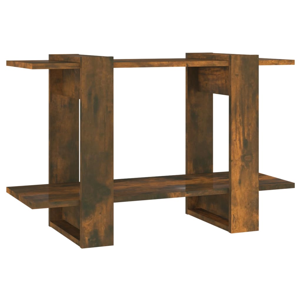 Bookshelf/Room Divider Smoked Oak 80x30x51 cm