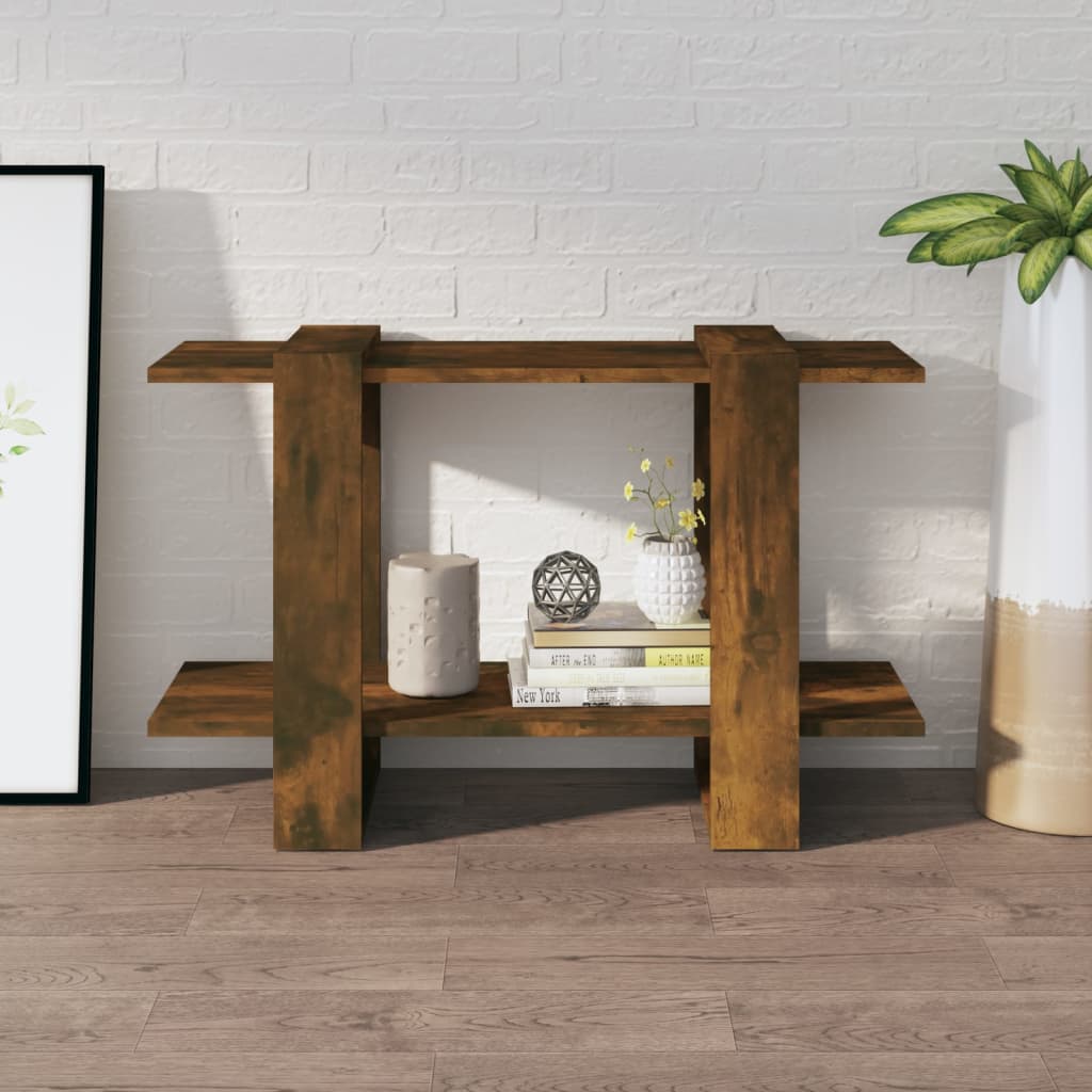 Bookshelf/Room Divider Smoked Oak 80x30x51 cm