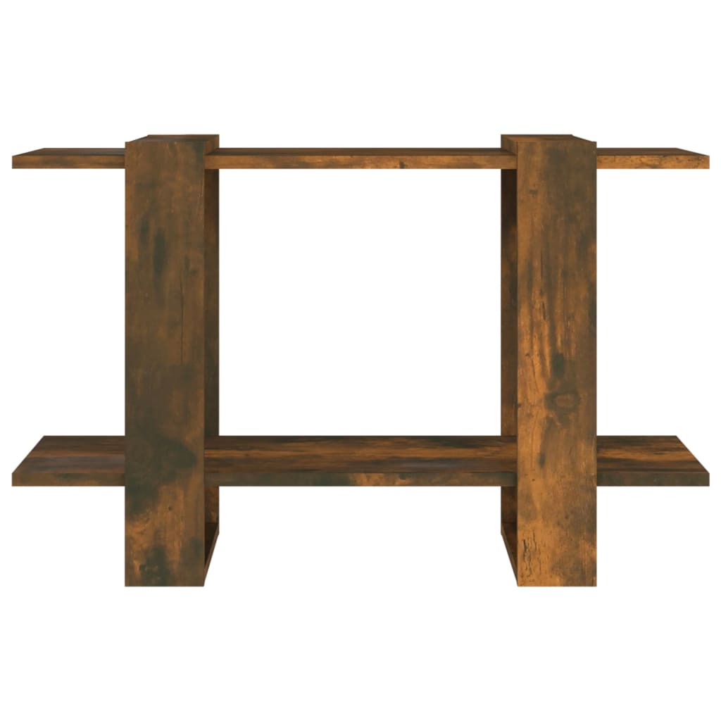 Bookshelf/Room Divider Smoked Oak 80x30x51 cm