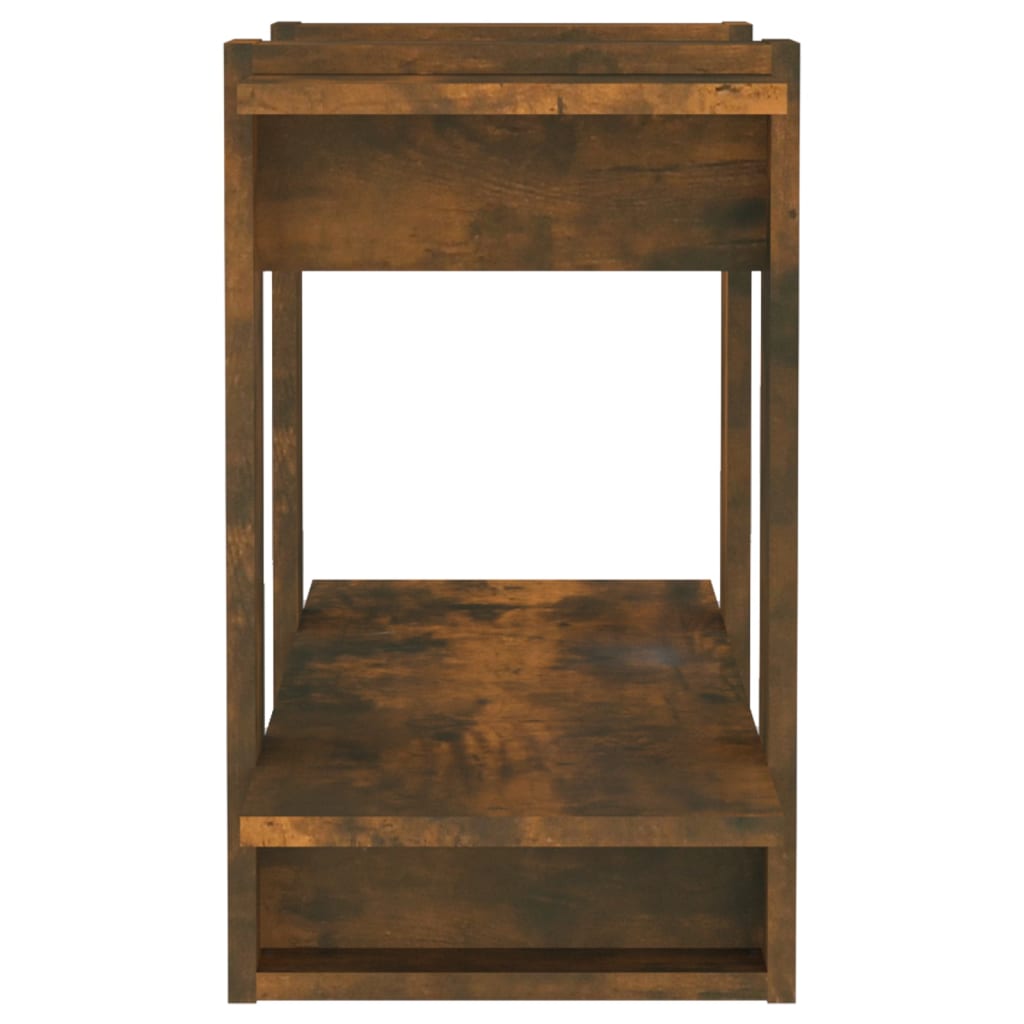 Bookshelf/Room Divider Smoked Oak 80x30x51 cm
