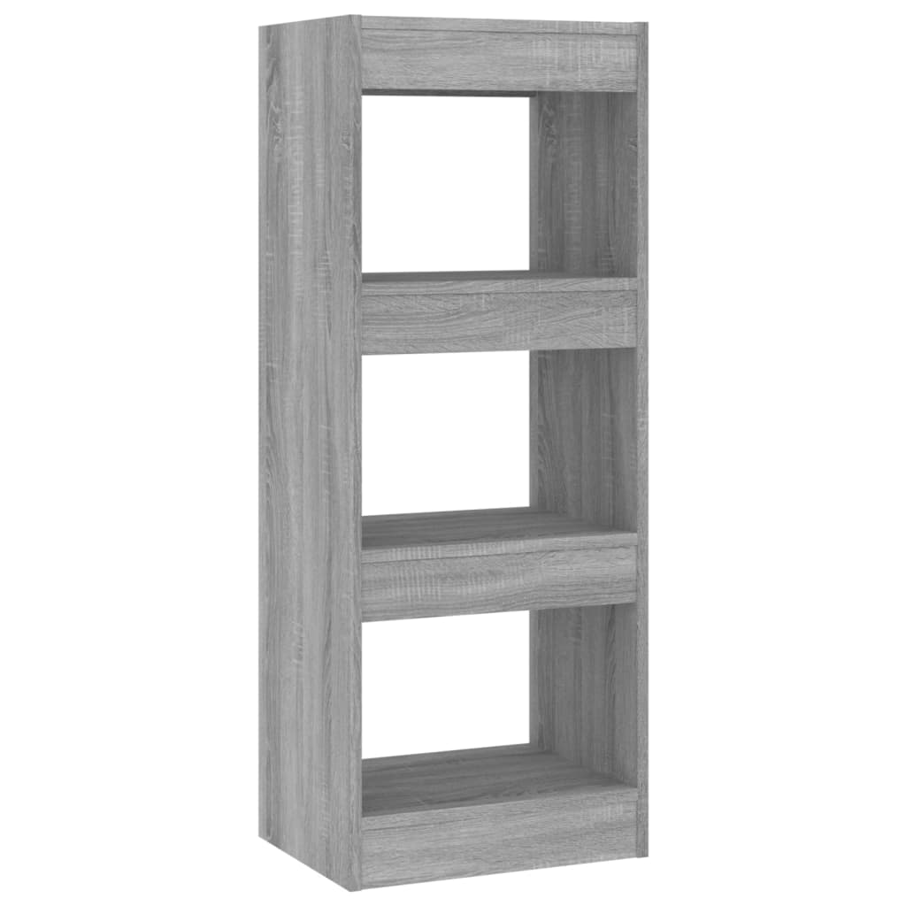Bibliothèque/séparateur de pièce gris Sonoma 40x30x103 cm en bois