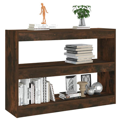 Bücherregal/Raumteiler Räuchereiche 100x30x72 cm