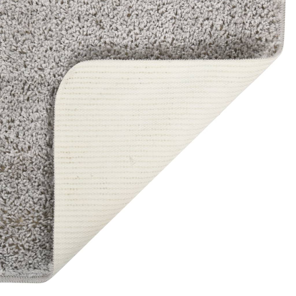 Shaggy rug light grey 200x290 cm non-slip