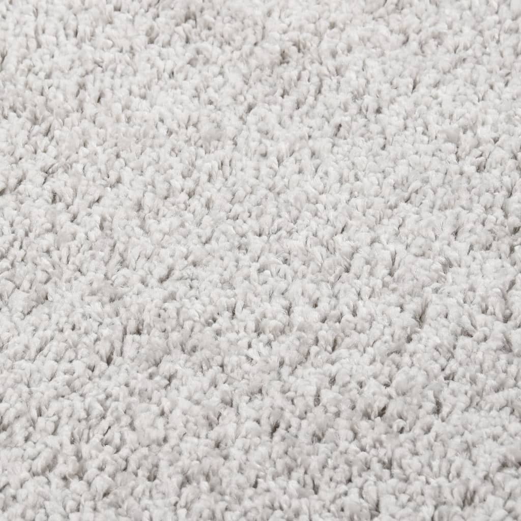 Shaggy rug light grey 200x290 cm non-slip