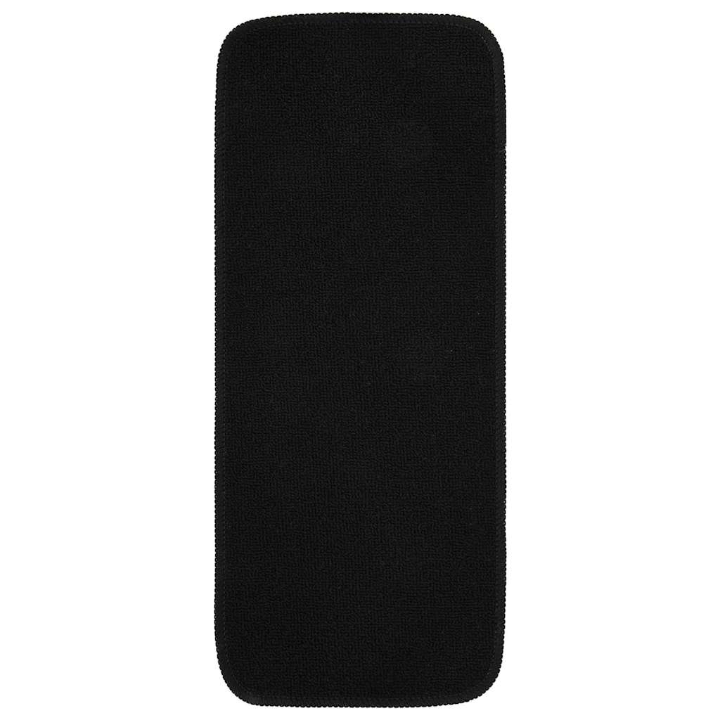 Antirutsch Stufenmatten 15 Stk. 60x25 cm Schwarz Rechteckig