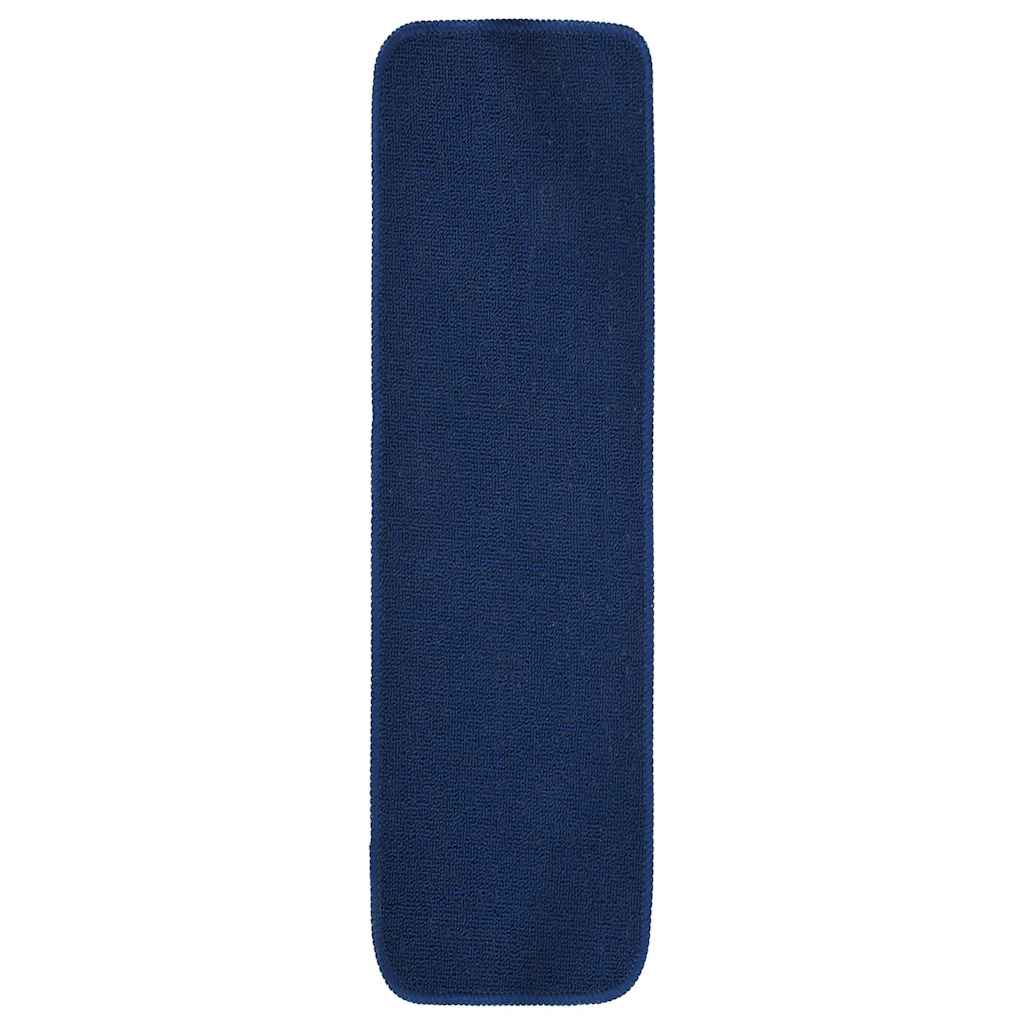 Antirutsch Stufenmatten 15 Stk. 75x20 cm Marineblau Rechteckig
