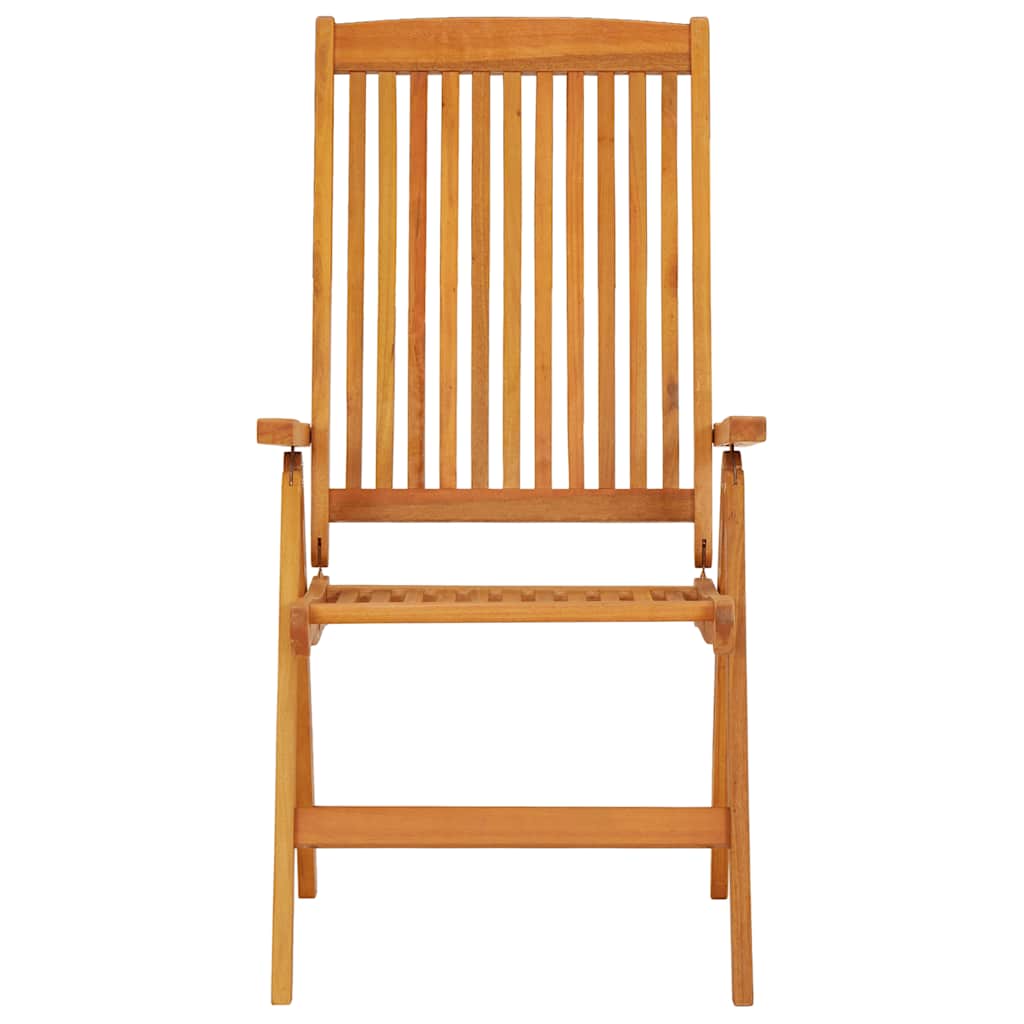 Klappstühle, 2 Stück, Massivholz Eukalyptus