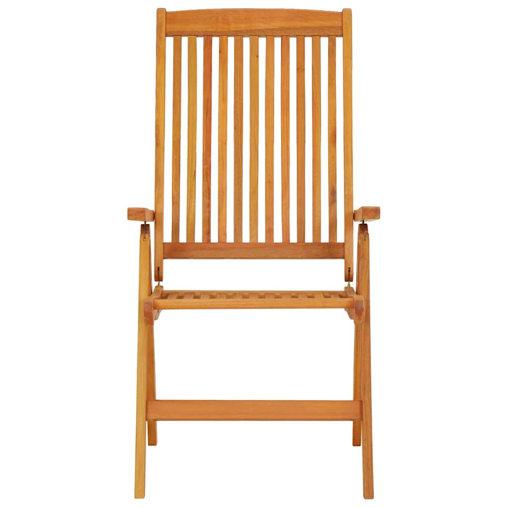 Klappstühle, 2 Stück, Massivholz Eukalyptus