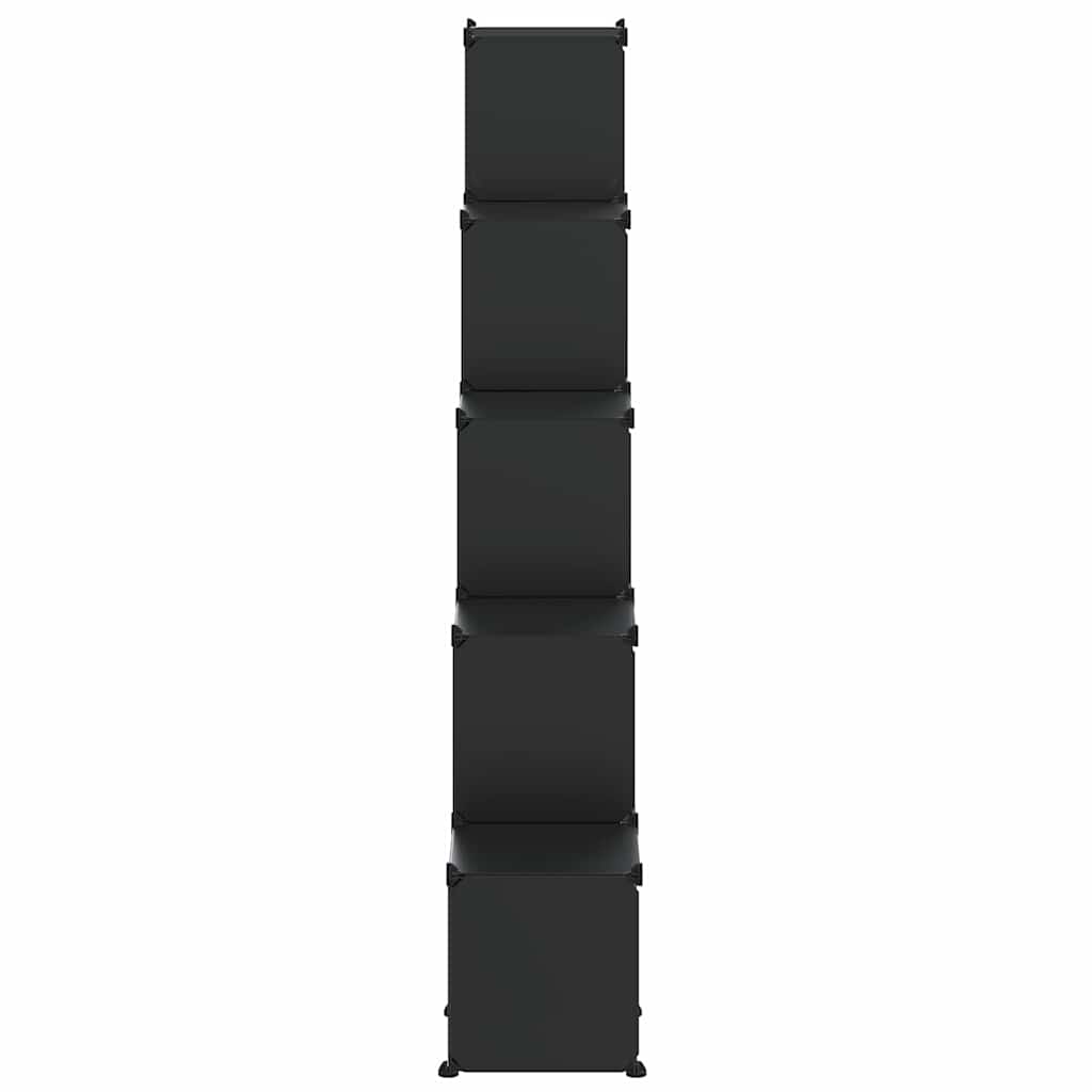 Regalsystem mit 15 Würfeln Schwarz PP