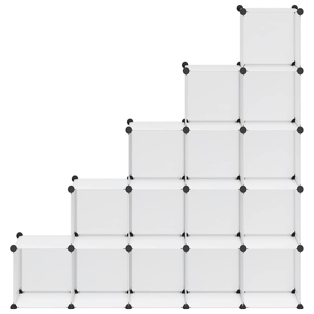 Regalsystem mit 15 Würfeln Transparent PP