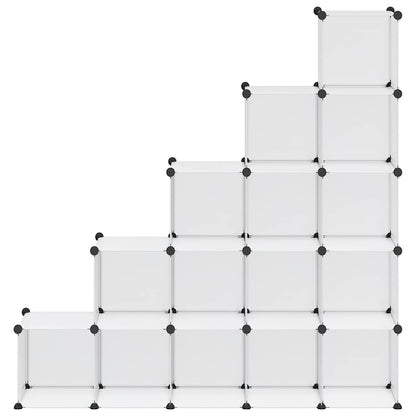 Regalsystem mit 15 Würfeln Transparent PP
