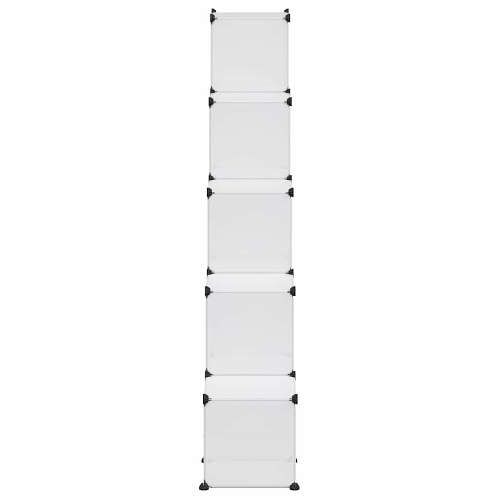 Regalsystem mit 15 Würfeln Transparent PP