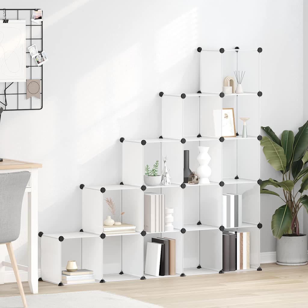 Regalsystem mit 15 Würfeln Transparent PP