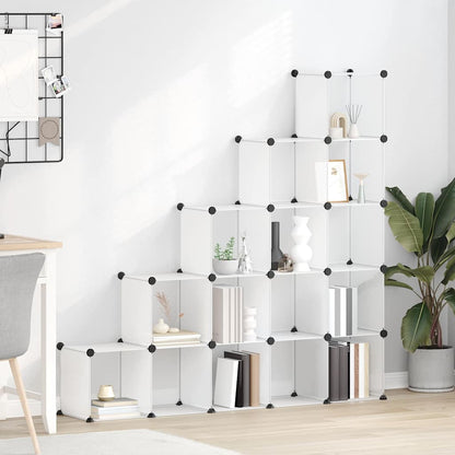 Regalsystem mit 15 Würfeln Transparent PP