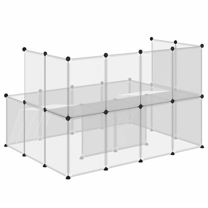 Kleintierkäfig Transparent 143x107x93 cm PP und Stahl