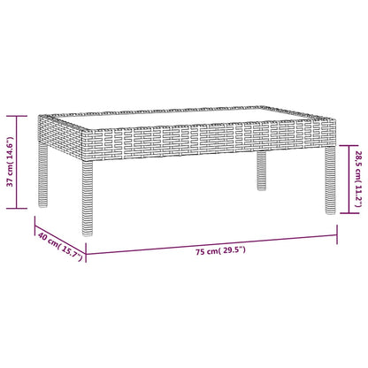 8-tlg. Garten-Lounge-Set mit Auflagen Poly Rattan Schwarz