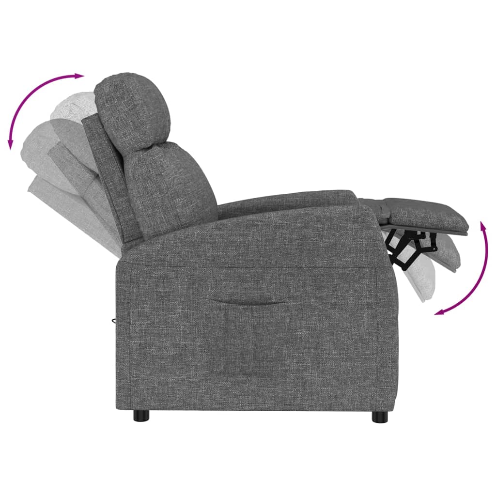 Relaxsessel Dunkelgrau Stoff