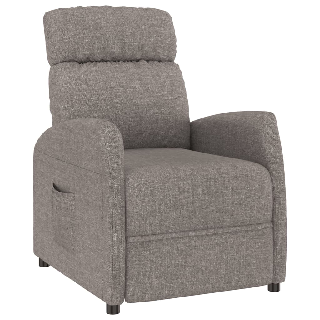 Relaxsessel Taupe Stoff