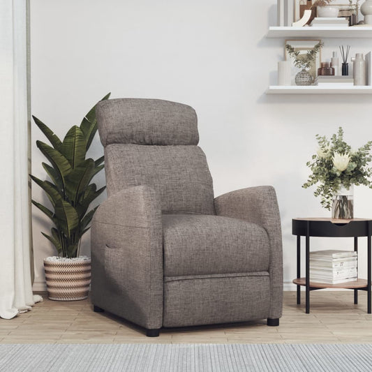 Relaxsessel Taupe Stoff