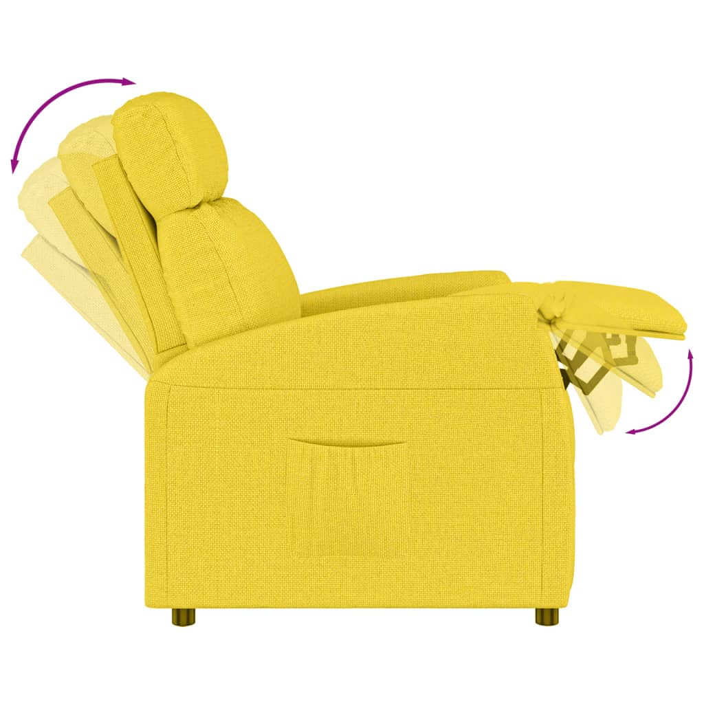 Relaxsessel Hellgelb Stoff